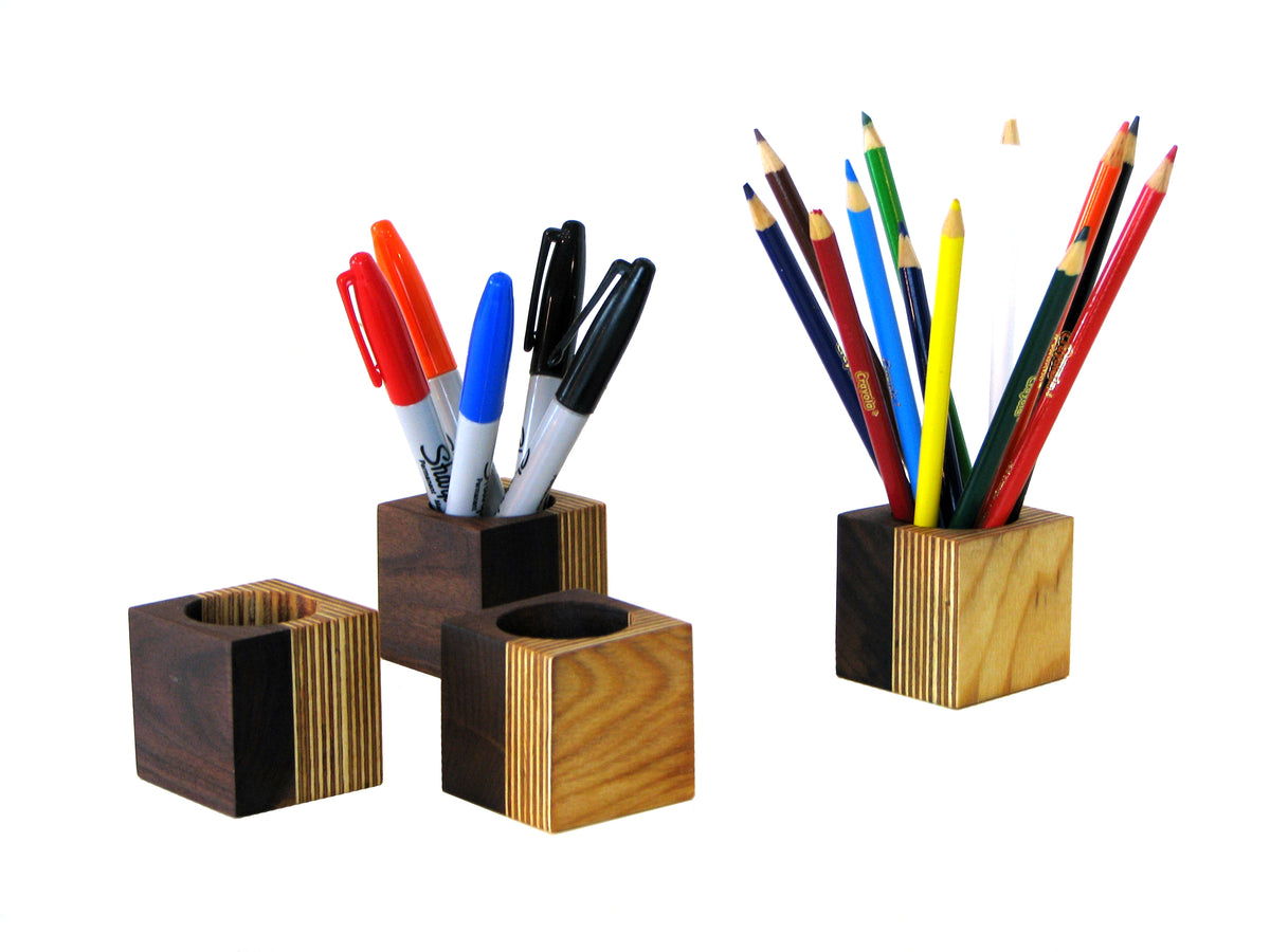 Modern Maple and Plywood Desk Organizer – Clark Fine Wood Products