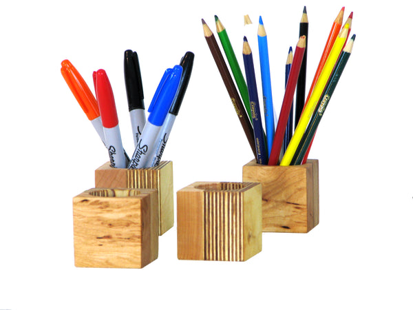 Modern Maple and Plywood Desk Organizer