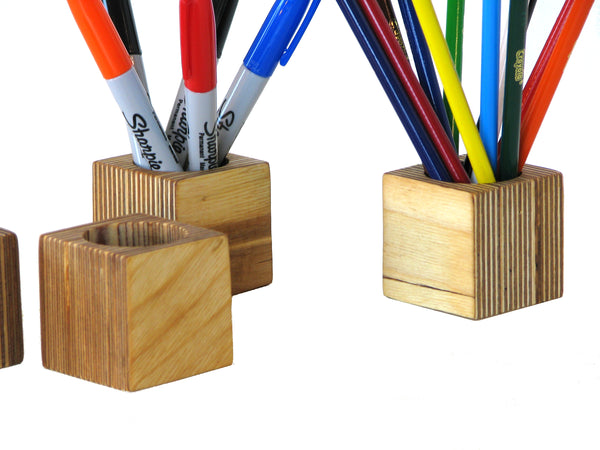 Modern Desk Organizer in Solid Plywood