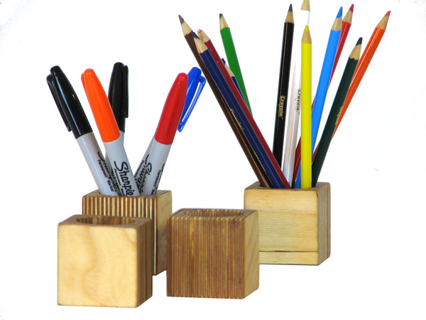 Modern Desk Organizer in Solid Plywood