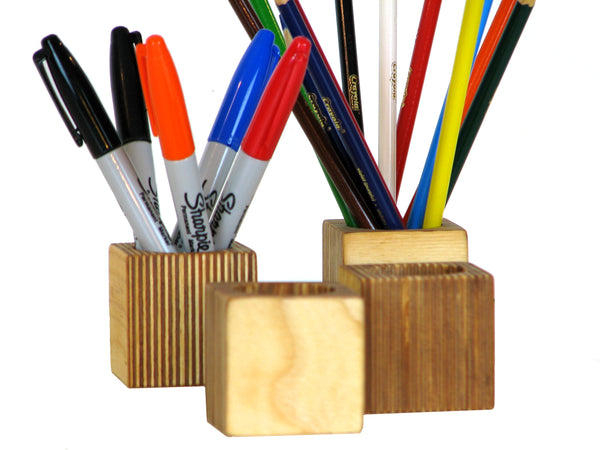 Modern Desk Organizer in Solid Plywood