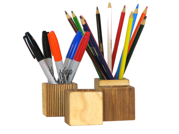Modern Desk Organizer in Solid Plywood