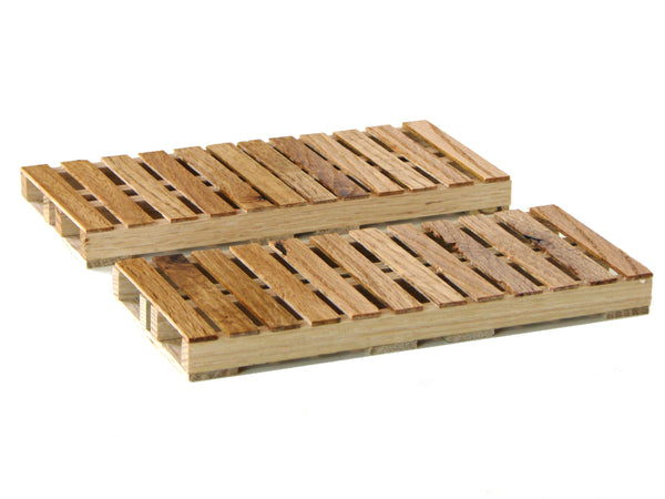 Long Pallet Coaster Set of 2 in Oak