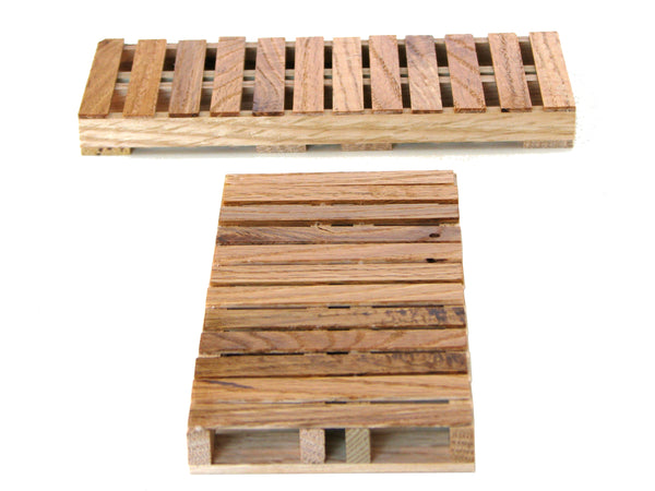 Long Pallet Coaster Set of 2 in Oak