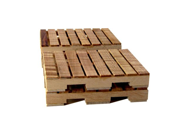 Pallet Coaster Set of 4 in Curly Maple