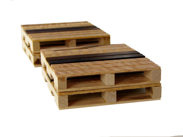 Pallet Coaster Set of 4 in Curly Maple and Black Walnut