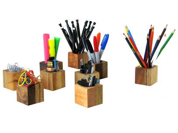 Modern Maple and Plywood Desk Organizer